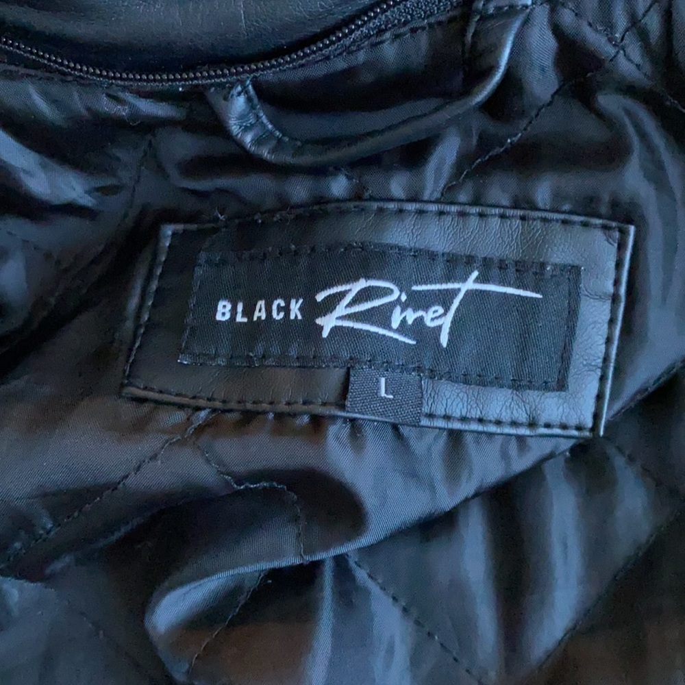 Black Rivet leather jacket - Picture 5 of 7